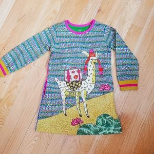 Oilily Girls Long Sleeve Dress Sz 3T